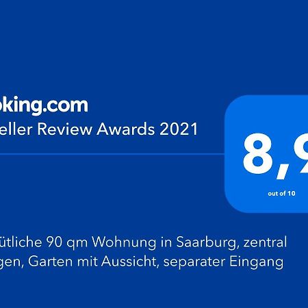 Gemuetliche 90 Qm Wohnung In Saarburg, Zentral Gelegen, Garten Mit Aussicht, Separater Eingang מראה חיצוני תמונה